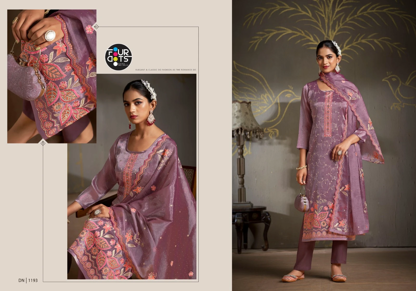 Fourdots Rahat Jimmy Chu Berberry Wholesale Fancy Salwar Suit Catalog — Wholesale Salwar Suits, Four Dots wholesale from Surat - Gallery Image 3